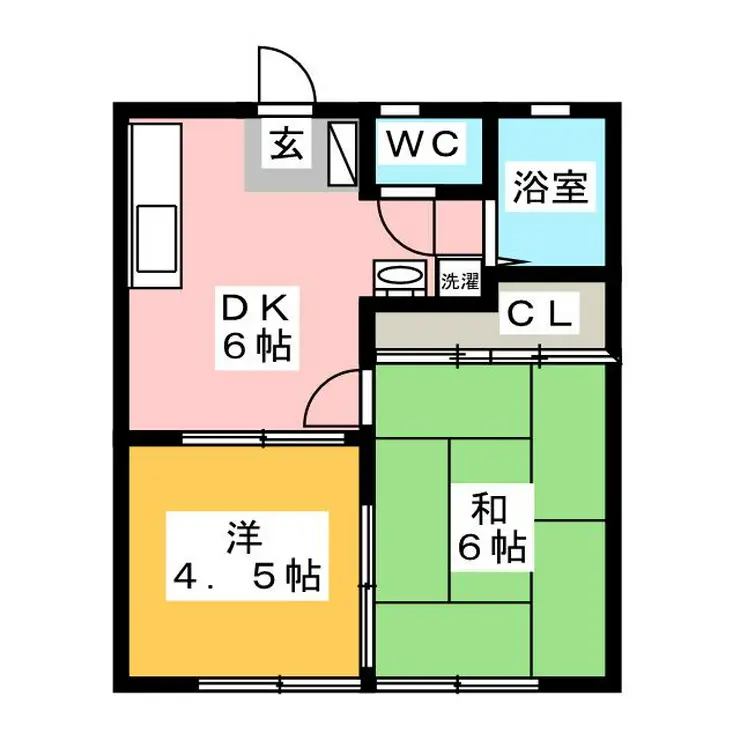 カーサ寺前 1階階 間取り