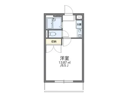 レオパレス杉(1K/3階)の間取り写真