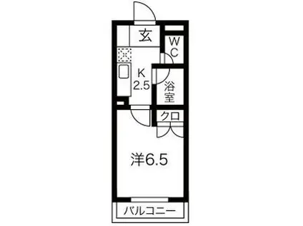 セントラル昭和(1K/1階)の間取り写真