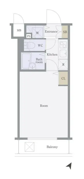 トーシンフェニックス芝浦ベイフォート 5階階 間取り