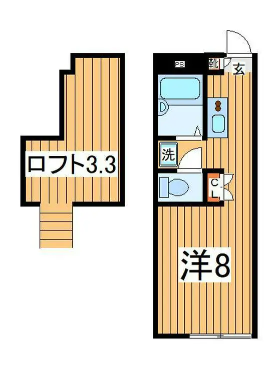 レインボーパレス 2階階 間取り