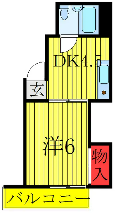 芝中田グリーンハイツ 2階階 間取り