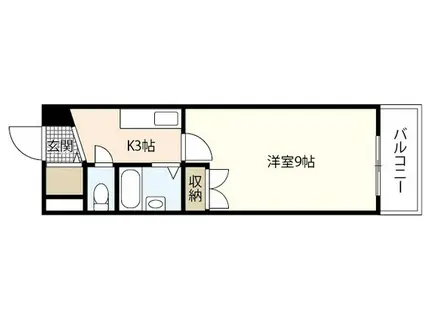 アーバンネクスト(1K/4階)の間取り写真