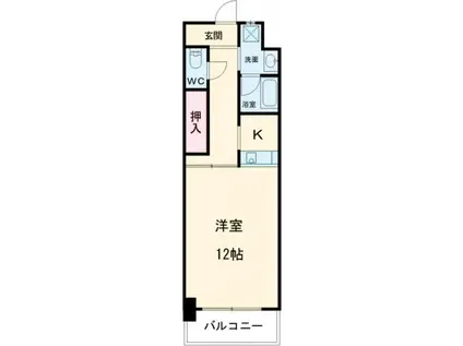 グランドパレスNS-6(1K/3階)の間取り写真