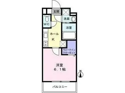 LUMIERA NAGAMACHI(1K/1階)の間取り写真