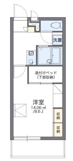 レオパレスRIO ムコガワ(1K/3階)の間取り写真