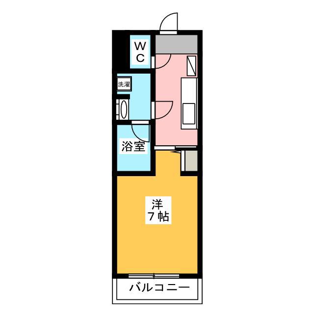 ZOOM横濱イースト(1K/8階)の間取り写真