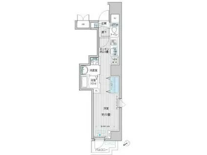 トモヤレジデンス蔵前(1K/5階)の間取り写真