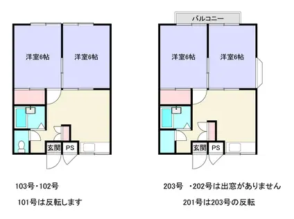 初期費用の家賃分が0エステートピア尼ヶ辻平松3丁目(2DK/2階)の間取り写真