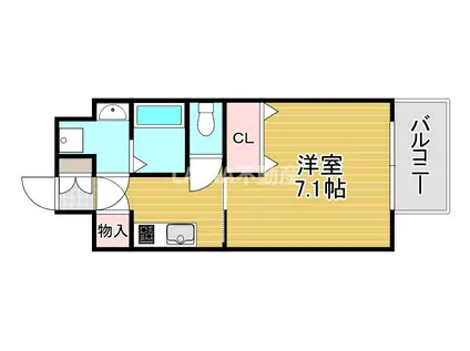 レジュールアッシュ京橋ファーストステージ(1K/3階)の間取り写真