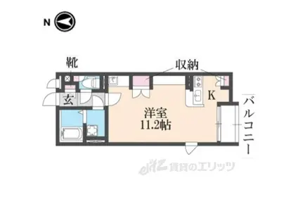 レオネクストさくら(ワンルーム/1階)の間取り写真