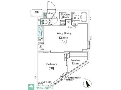 CREATIF駒澤大学前(1SLDK/4階)の間取り写真