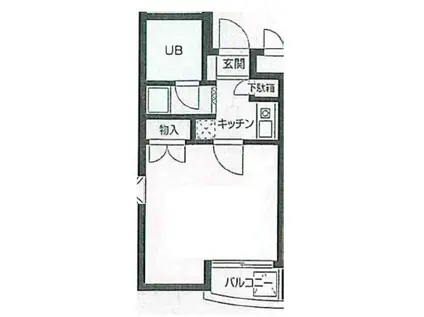 プレール椎名町(ワンルーム/5階)の間取り写真