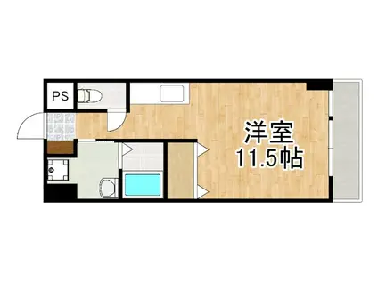 MARUビル(ワンルーム/3階)の間取り写真