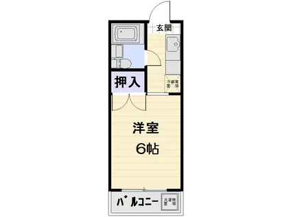 エンジェルハイツ(1K/2階)の間取り写真