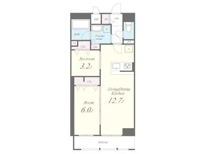 JPT RESIDENSE(1SLDK/13階)の間取り写真