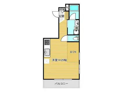 MCL北千住(ワンルーム/3階)の間取り写真