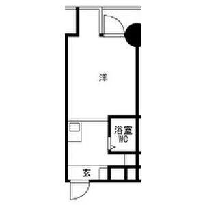 クレドール西明石Ⅲ(ワンルーム/3階)の間取り写真