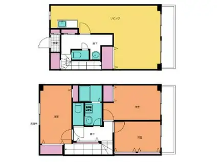 ガーデンハイツ加美(3LDK/4階)の間取り写真