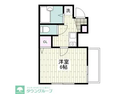 メゾン加藤II(1K/1階)の間取り写真