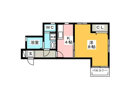 BRILLIA MACHIYA(1K/3階)の間取り写真