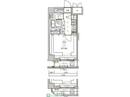 RELUXIA墨田東向島(1K/6階)の間取り写真