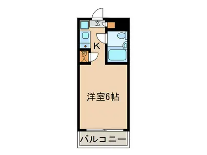 陣屋ハイツ(1K/3階)の間取り写真