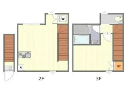 アーバングレース北千束(1LDK/2階)の間取り写真