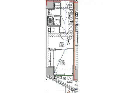 ルネサンスコート町屋(2K/7階)の間取り写真