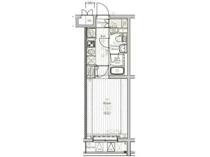 MAXIV川崎ノース(1K/4階)の間取り写真