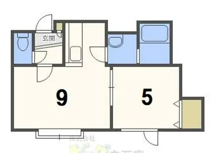 アノイエ(1LDK/2階)の間取り写真