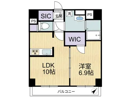 モントレゾール平井(2LDK/3階)の間取り写真