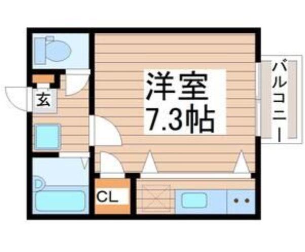 ノーブルカーム(1K/1階)の間取り写真