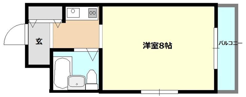 メゾンエマーブル(1K/3階)の間取り写真