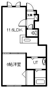  BELLE・CHATON(1LDK/2階)の間取り写真