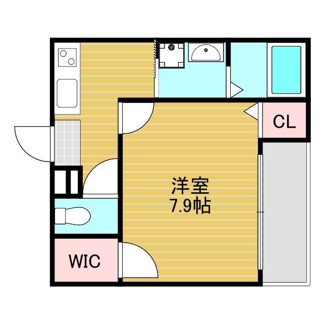 フジパレス大桐5番館(1K/2階)の間取り写真