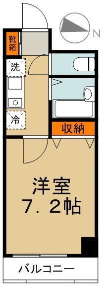 グレース日吉(1K/5階)の間取り写真
