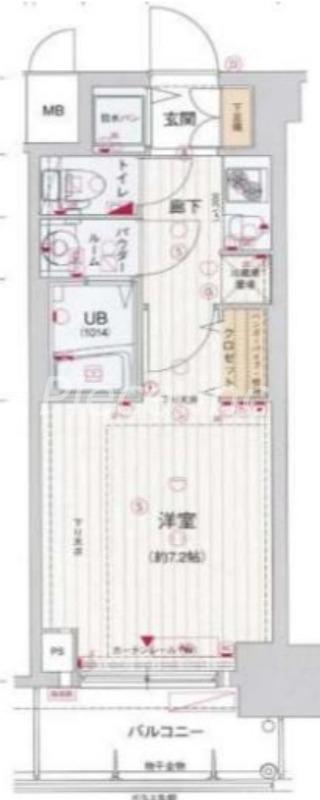 サムティ本町橋2MEDIUS(1K/10階)の間取り写真
