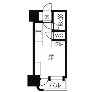 アン・セリジェ壱番館・弐番館(ワンルーム/11階)の間取り写真