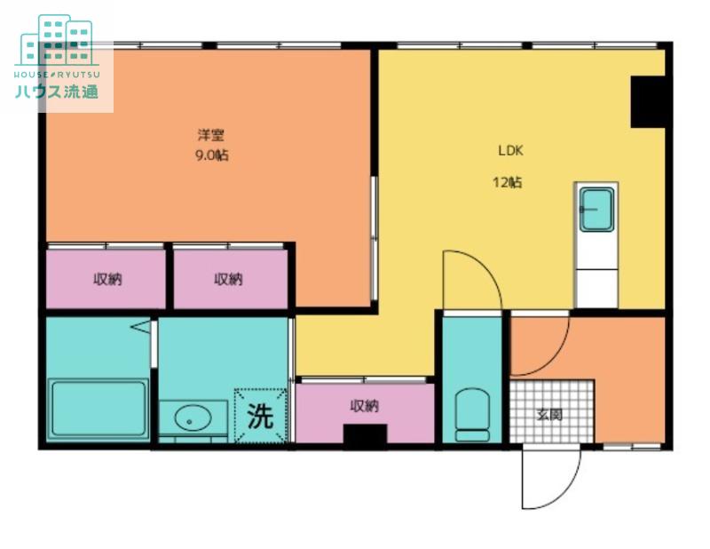MAISON IMAMICHI(1LDK/1階)の間取り写真