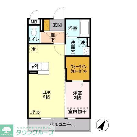 プルミエ(1LDK/3階)の間取り写真