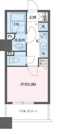 ドゥーエ横浜駅前(1K/9階)の間取り写真