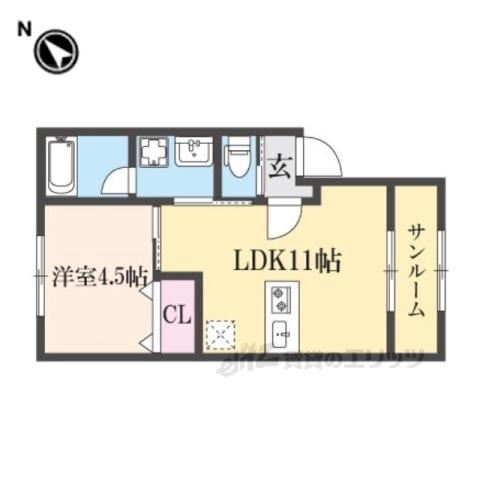 レジーナ(1LDK/2階)の間取り写真