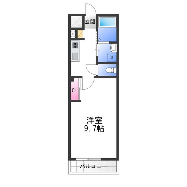 シーサイドレジデンスNK(1K/1階)の間取り写真