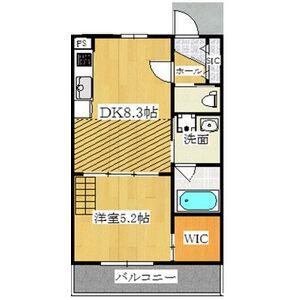 ケーティーアイレジデンス板宿2(1LDK/2階)の間取り写真
