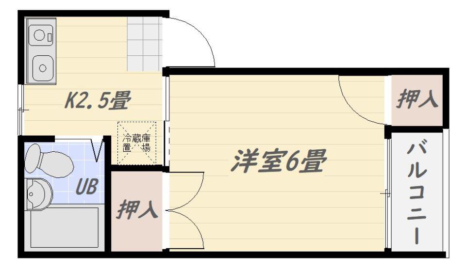 COCONBLD DOUZ(1K/2階)の間取り写真