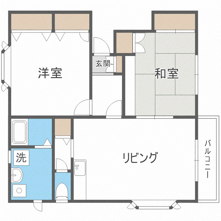 ハイツコンフォート(2LDK/3階)の間取り写真