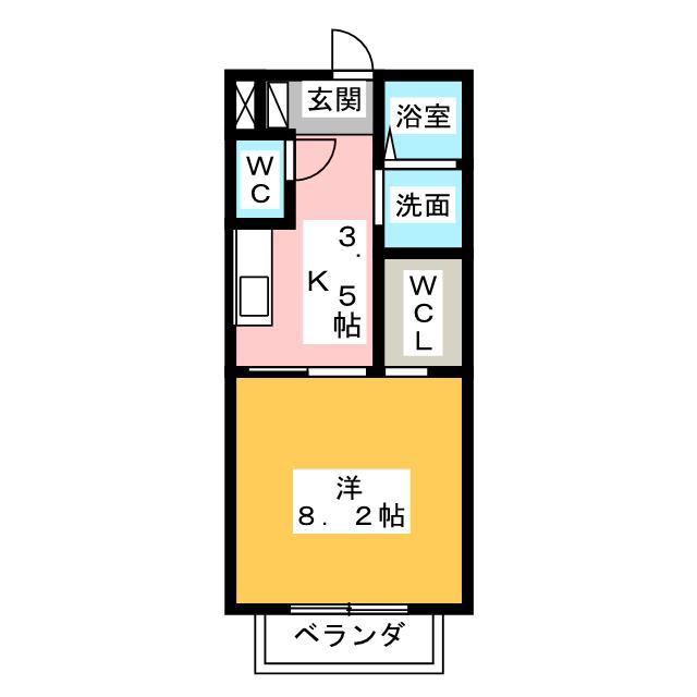 エトワール利平治(1K/1階)の間取り写真