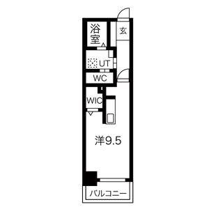 RIVO浅間町(ワンルーム/4階)の間取り写真