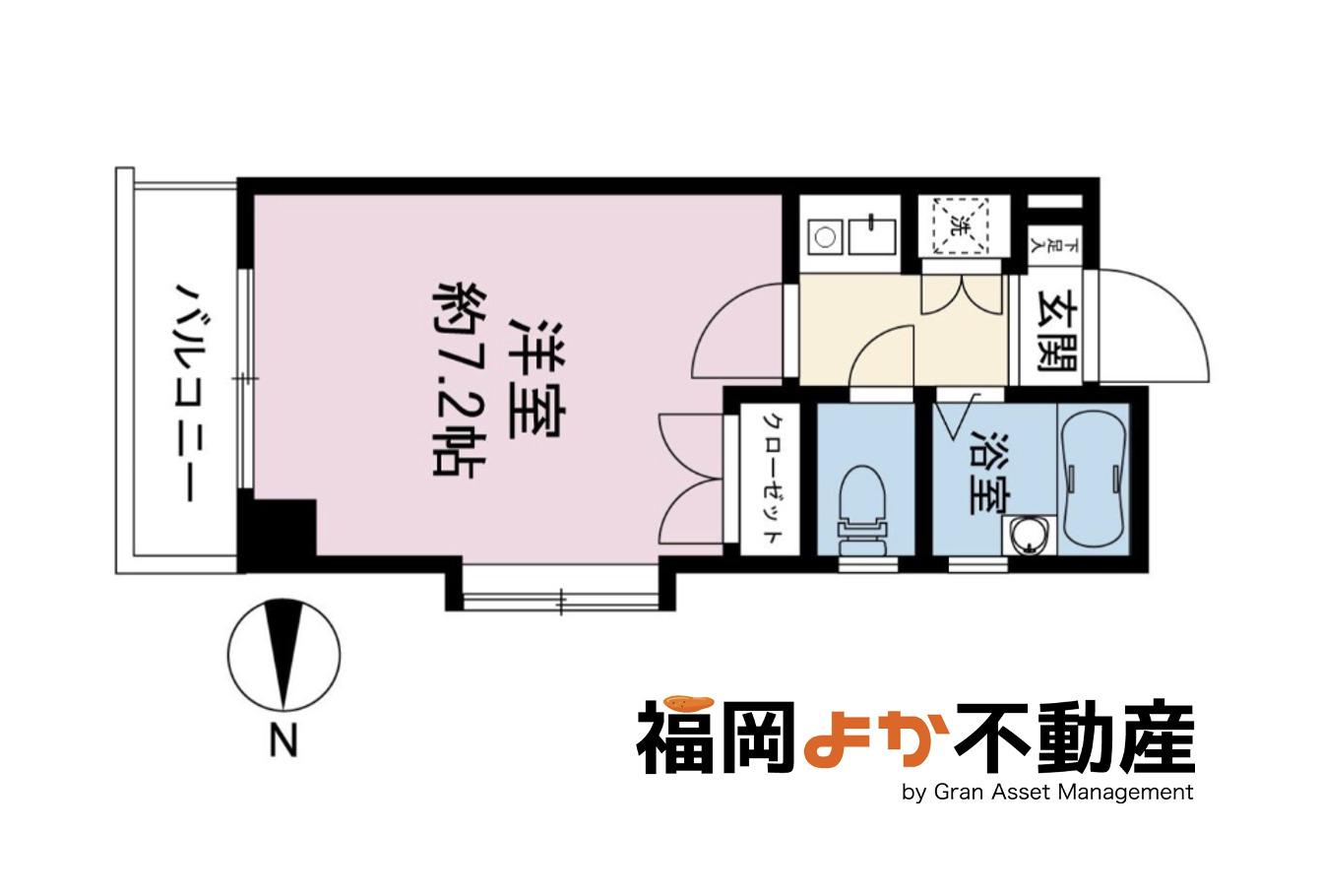赤坂サードアべニュー(1K/4階)の間取り写真